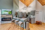 Living area & kitchen